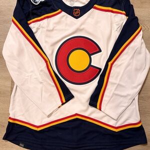 SOLD NWT Authentic Adidas Primegreen Reverse Retro 2.0 Colorado Avalanche Jersey